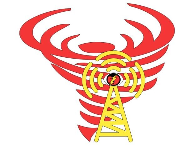 Tornado with Amateur Radio Tower Skywarn Decal Ham ARRL Sticker - Image 2